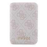 Powerbank indukcyjny Guess 4G Leather Metal Logo MagSafe 15W 5000mAh -