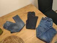 Spodnie skiny jeansy leginsy 3-4 latka 98-106 cm cena za całość