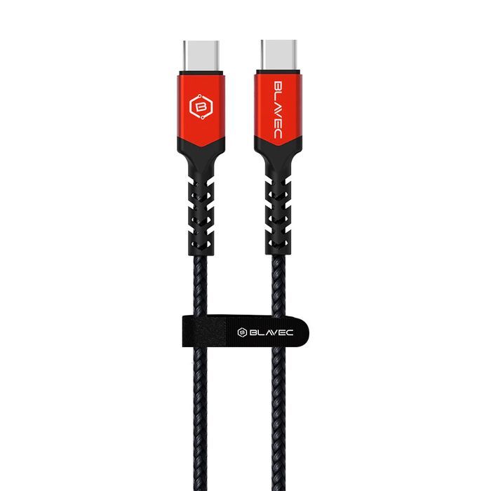 Blavec Kabel Raptor Typ C na Typ C PD 100W 5A 2m (czarno-czerwony)