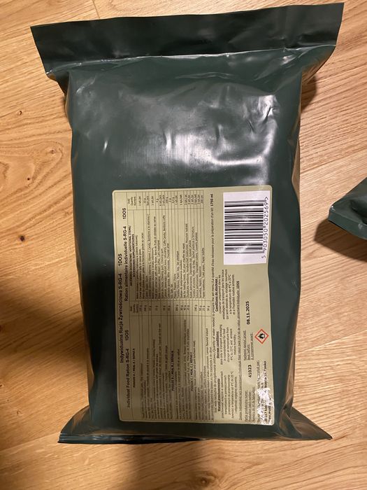 Wojskowa Racja Żywnościowa S-RG-4 DATA 08.11.2025