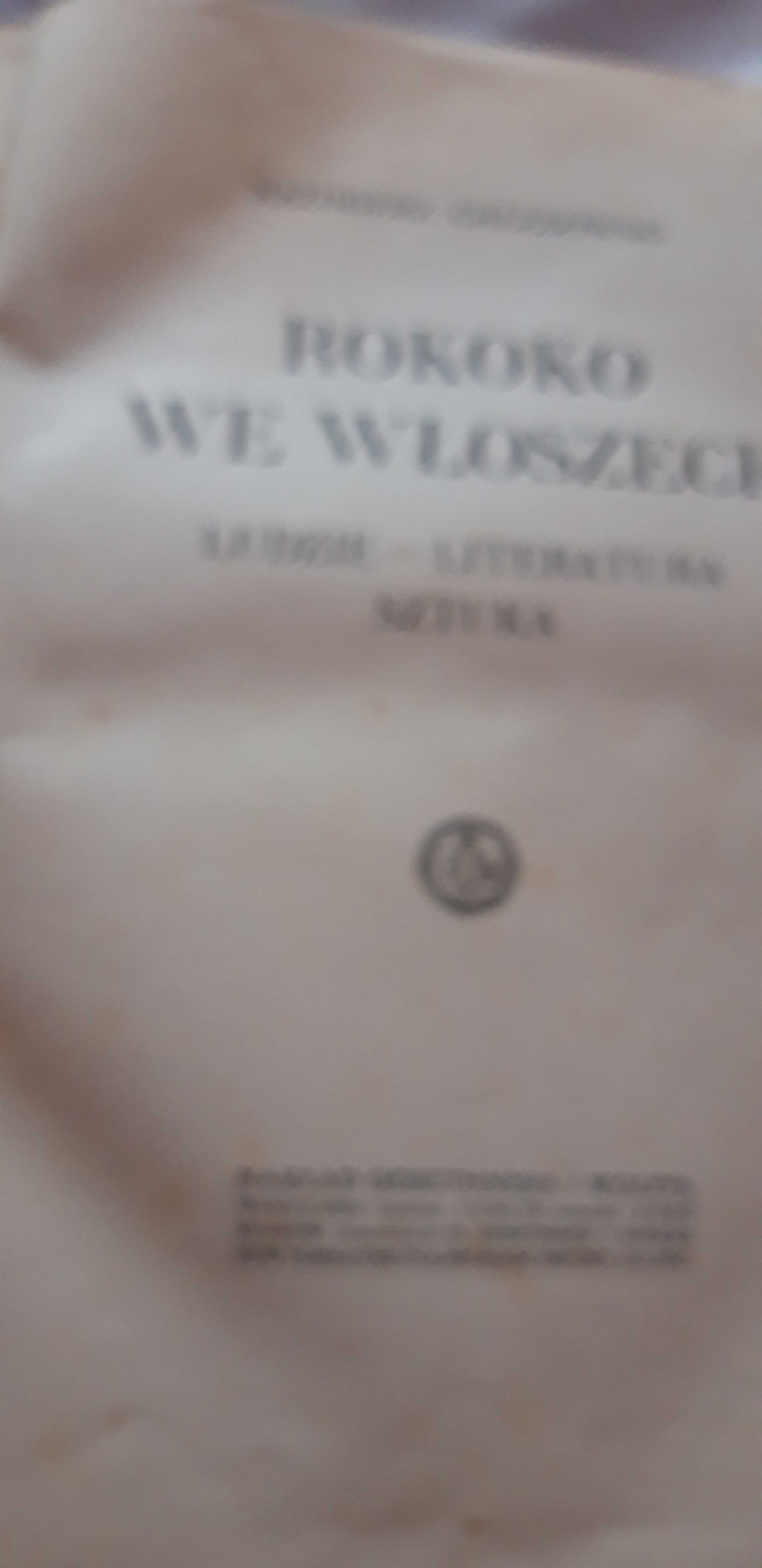 ROKOKO we Włoszech - Chłedowski- 1915, ilustr., opr  sygn..Puget