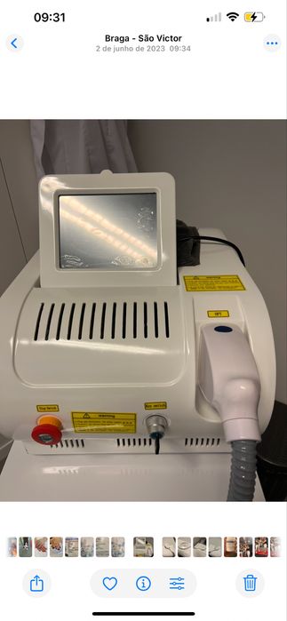 Maquina de laser SHR como nova