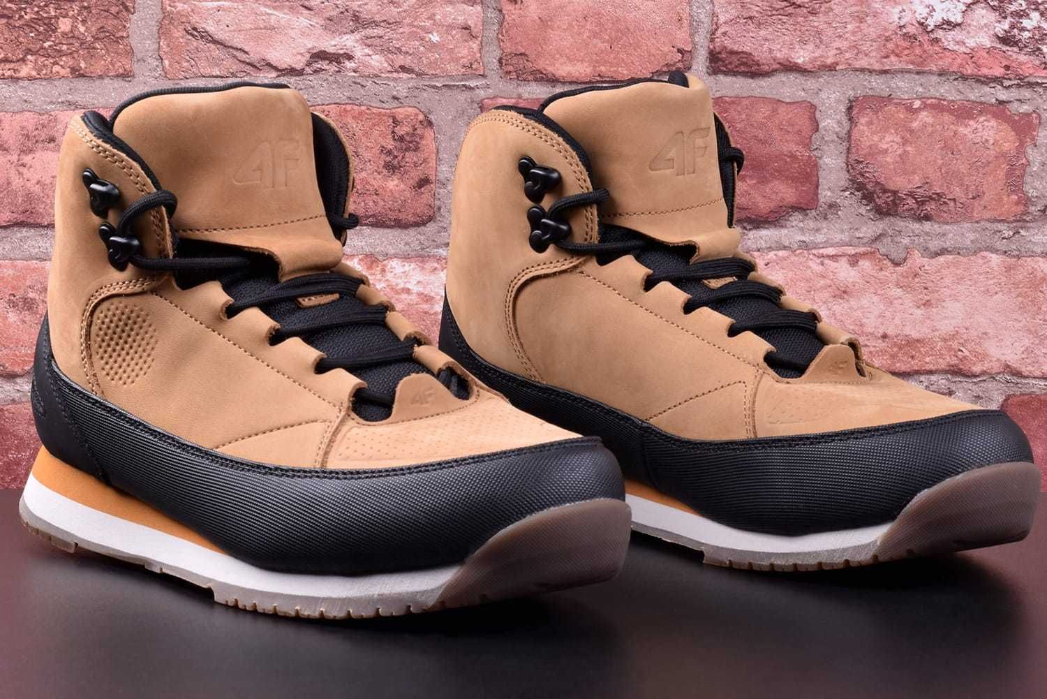 Buty Męskie Zimowe 4F Hiker skórzane FWINM011 82 - 45 [WYSYŁKA 24H]