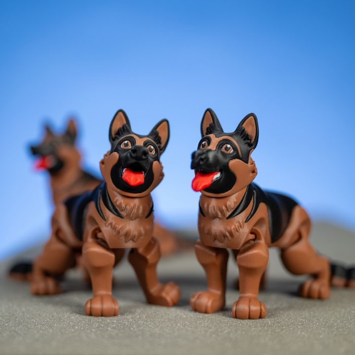 Figurka owczarek niemiecki wydruk 3D duża