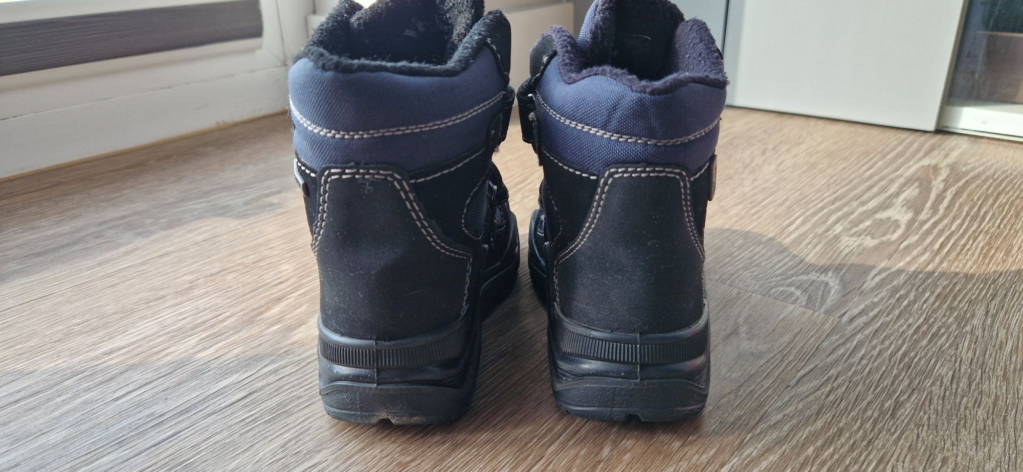 Buty zimowe, śniegowce, kozaki dzieciece Vty Deichmann na rzepy 28
