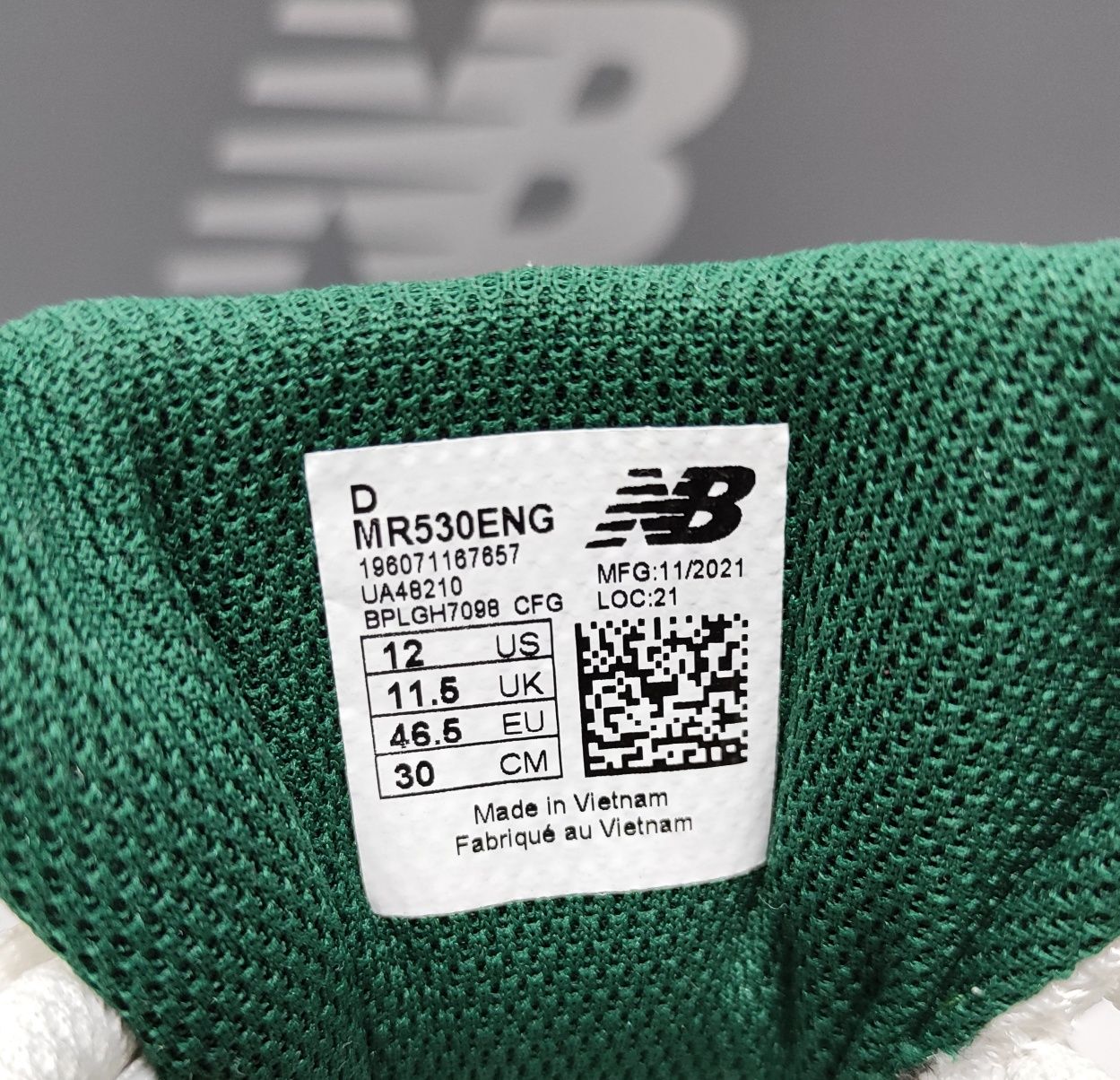 кроссовки US12 EU46,5 30см New Balance 530 оригинал MR530ENG