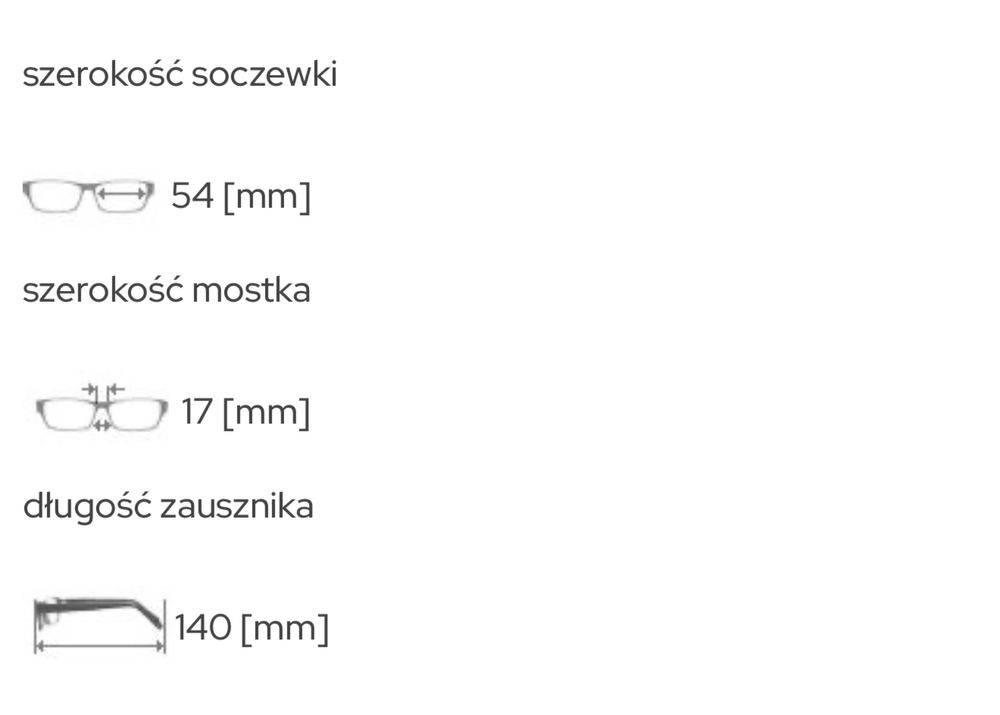 Oprawka korekcyjna Ray-Ban RB8411 ROZMIAR 54