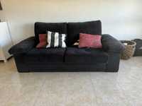 Sofa em tecido de 3 lugares