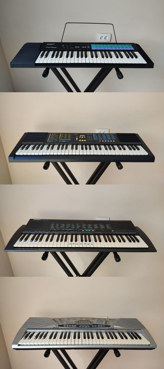 Синтезатори Yamaha PSR 21 310 400 Casio Bontempi CAemon Клавішні