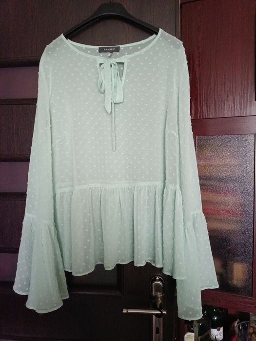 miętowa bluzeczka zwiewka