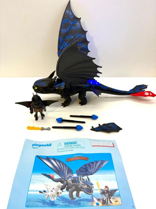 Playmobil 70037 dragons jak wytresować smoka Szczerbatek i Czkawka