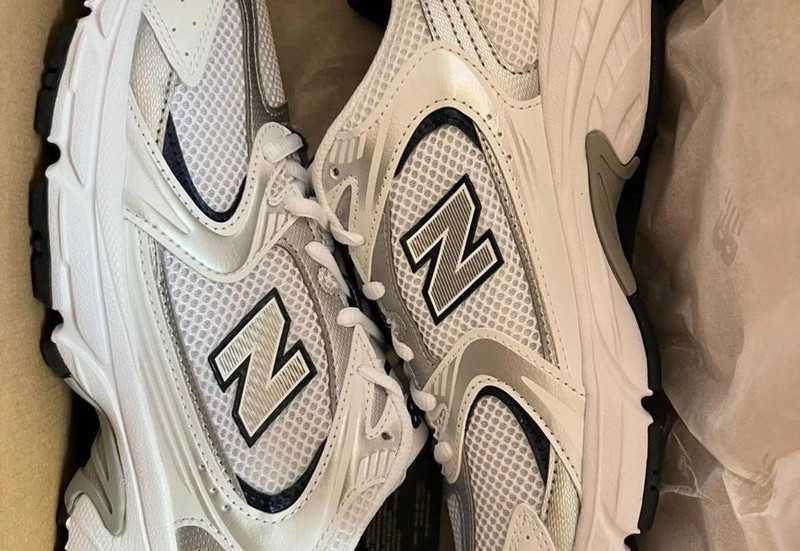 New Balance 530 Retro White Silver Navy Running Shoes R.36