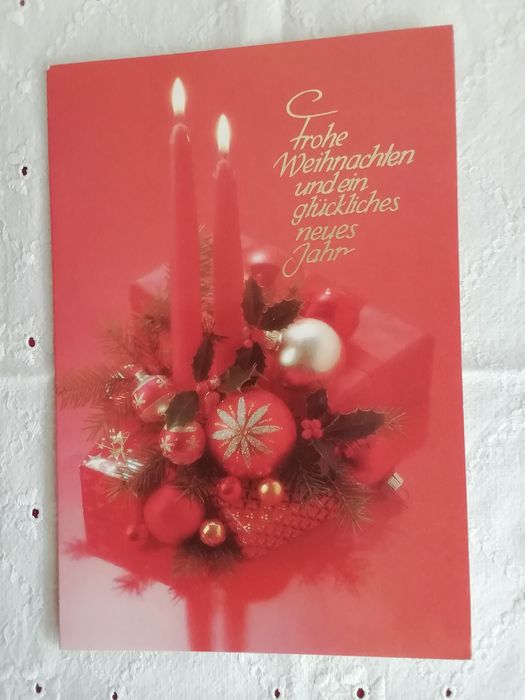 Postal de Natal, alemão