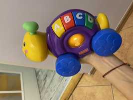 Slimak grajacy Fisher Price alfabet kolory swieci gra