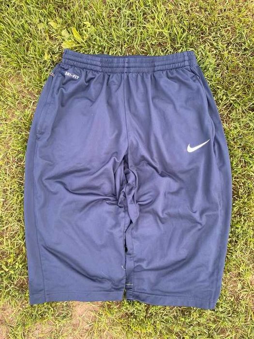 Spodenki sportowe Nike Dri fit long sport Logo haft swoosh L granatowy