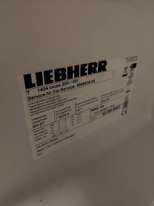 Chłodziarko zamrażarka Liebherr  T1404  127l litrów  81cm x 50 cm x 58