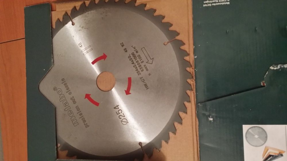 Tarcza widiowa 254 mm Metabo 48z Super jakość