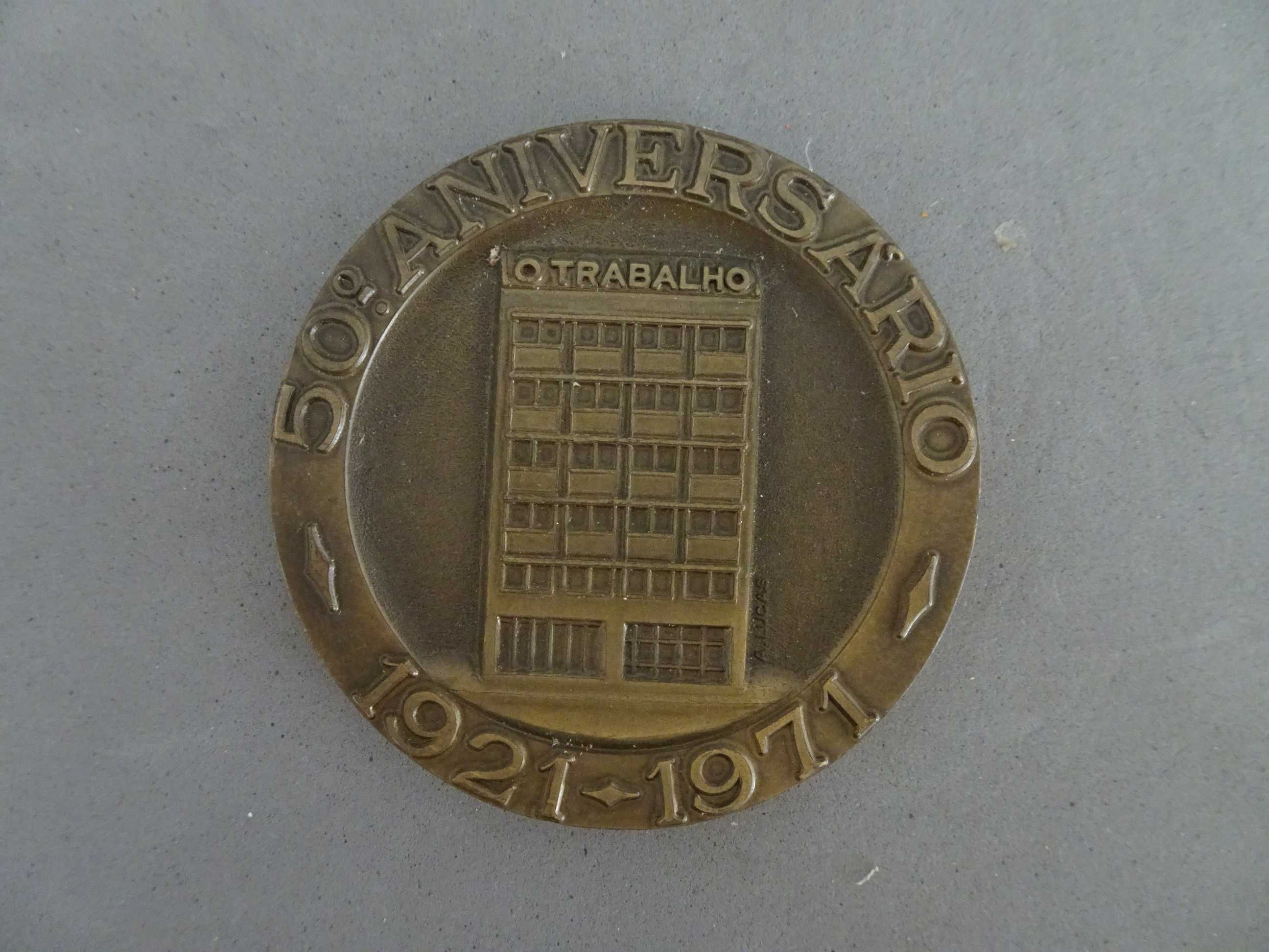 Medalha Companhia de seguros O Trabalho - 50º aniversário 1921/1971