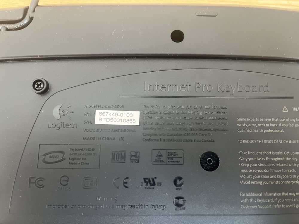 Lenovo Logitech Klawiatura komputerowa przewodowa i bezprzewodowa
