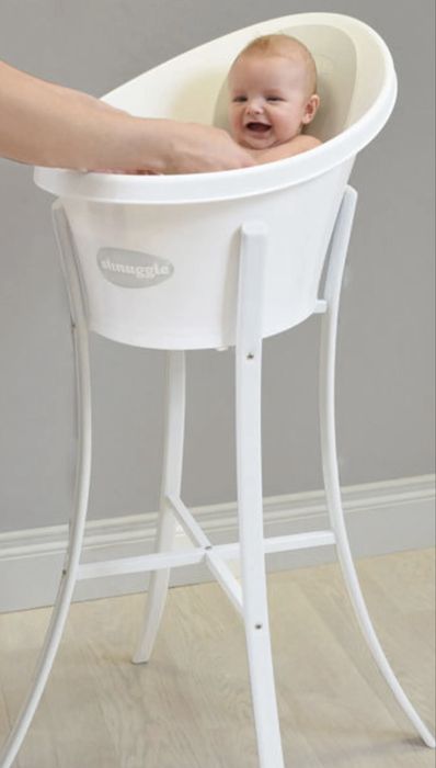 Wanienka Shnuggle + stojak + krzesełko Thermobaby