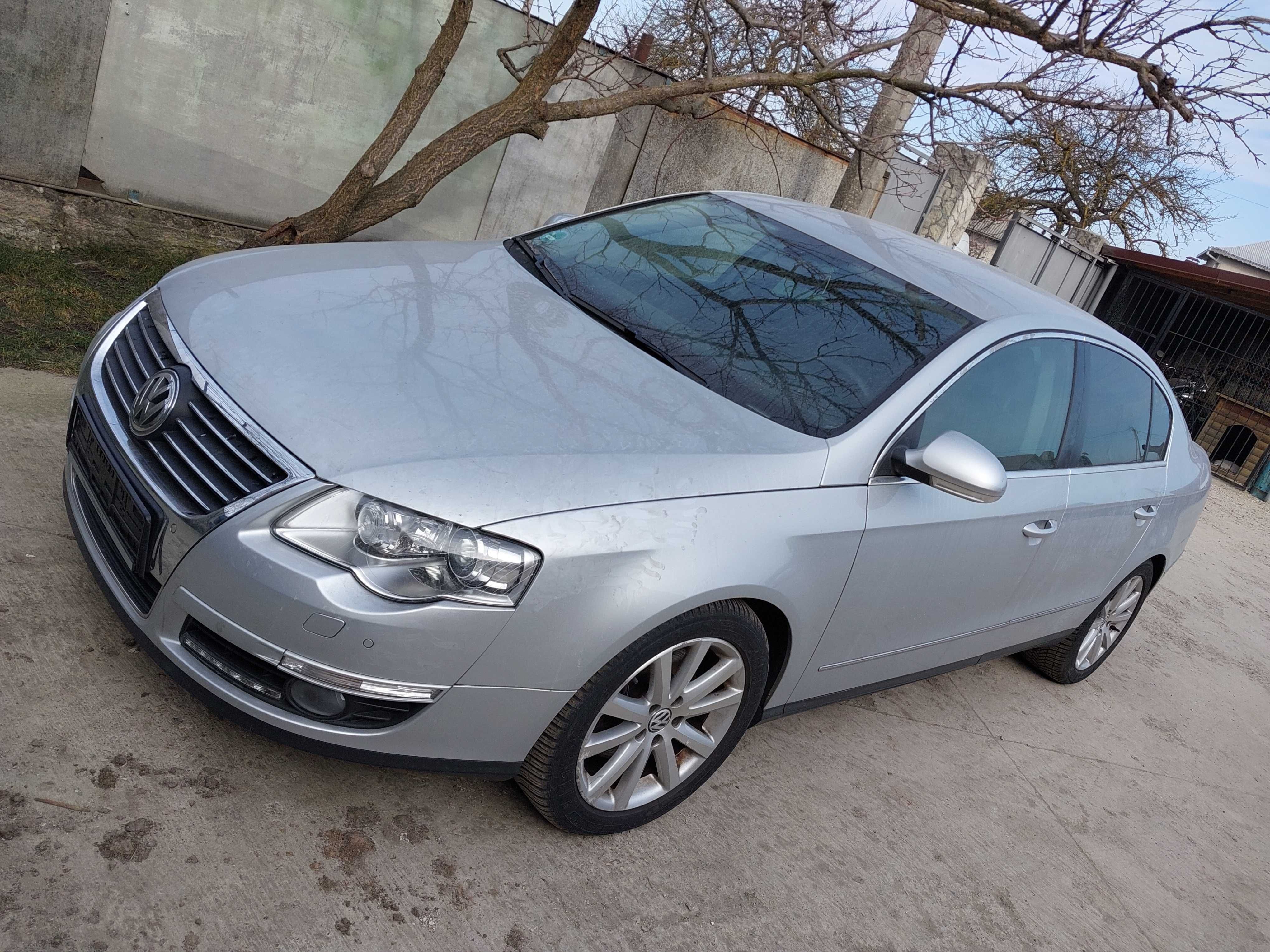 Бампер Passat B6 , комплект , хромована решітка