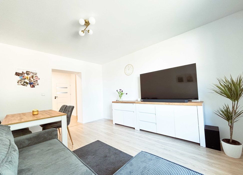 nowoczesne 2 pokoje z dużą kuchnią, ogródek, piwnica, komórka