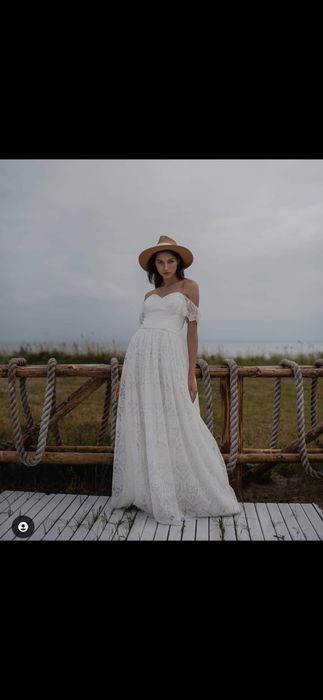 Suknia ślubna boho r. 40