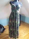 sukienka maxi boho kwiaty ciąża  l xl
