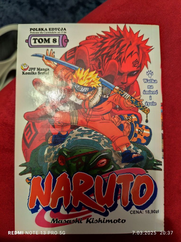 Cena 1 tom. tomy Mangi Naruto NOWE