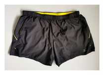 Męskie spodenki Mizuno DryLite (M/38) #czarne #żółte #szorty #biegowe