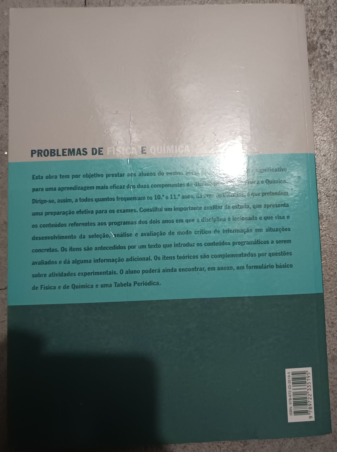 Livro "Problemas de Física e Química" 13 edição