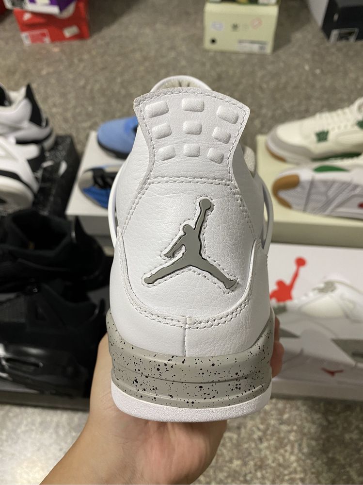 Кросівки Air Jordan 4 Retro White Oreo Джордан ретро білі орео