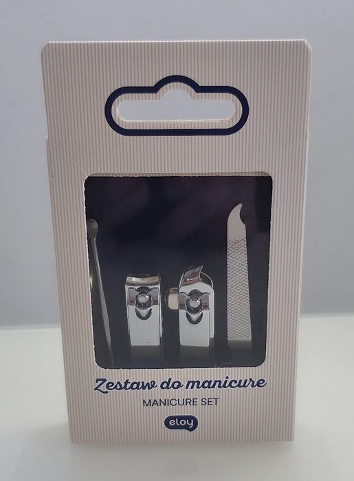 Zestaw do manicure paznokci z etui 5el. granatowy