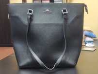 Wittchen Elegance Shopper 91-4-701 Czarna damska torebka shopperka