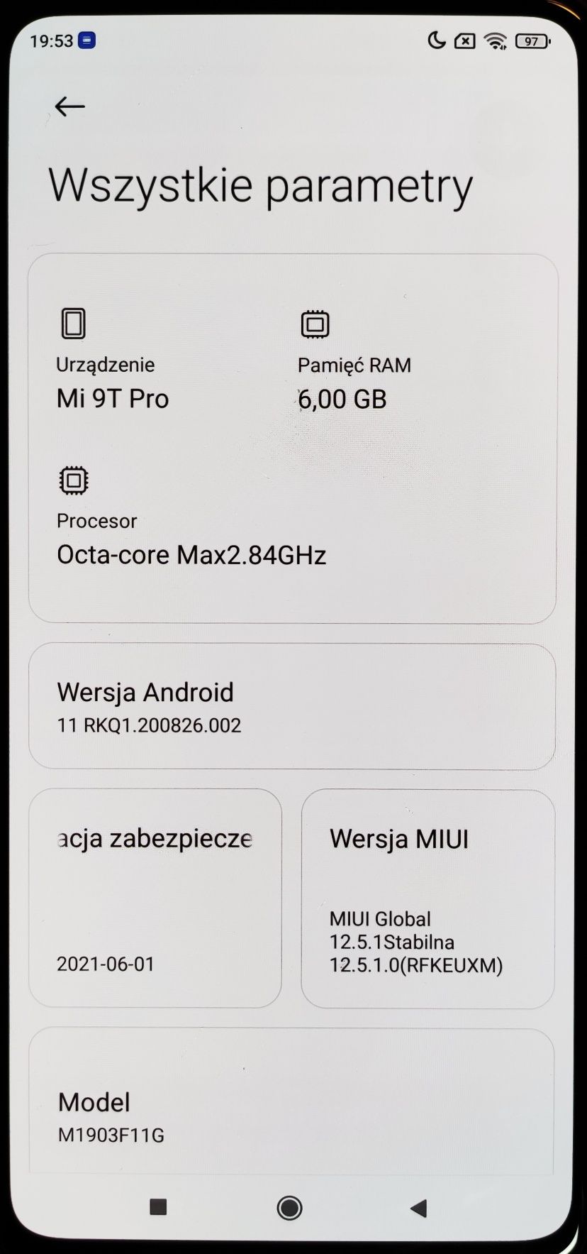 Xiaomi Mi 9T Pro 6GB/128GB M1903F11G LCD niepobity dual SIM