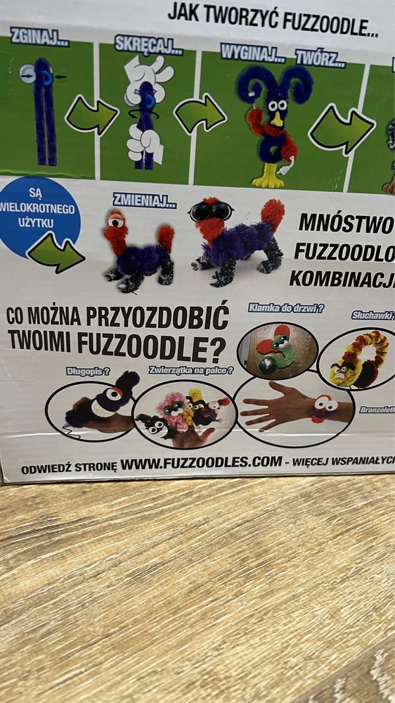 Skręcane Fuzziodles- zabawka twórcza.