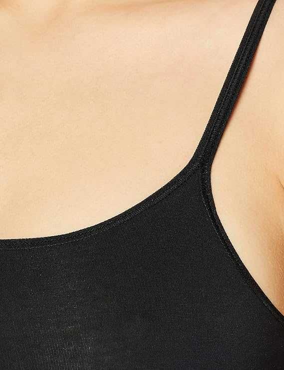 Damskie Bawełniane Body Modelujące SKINY Stringi S Czarne