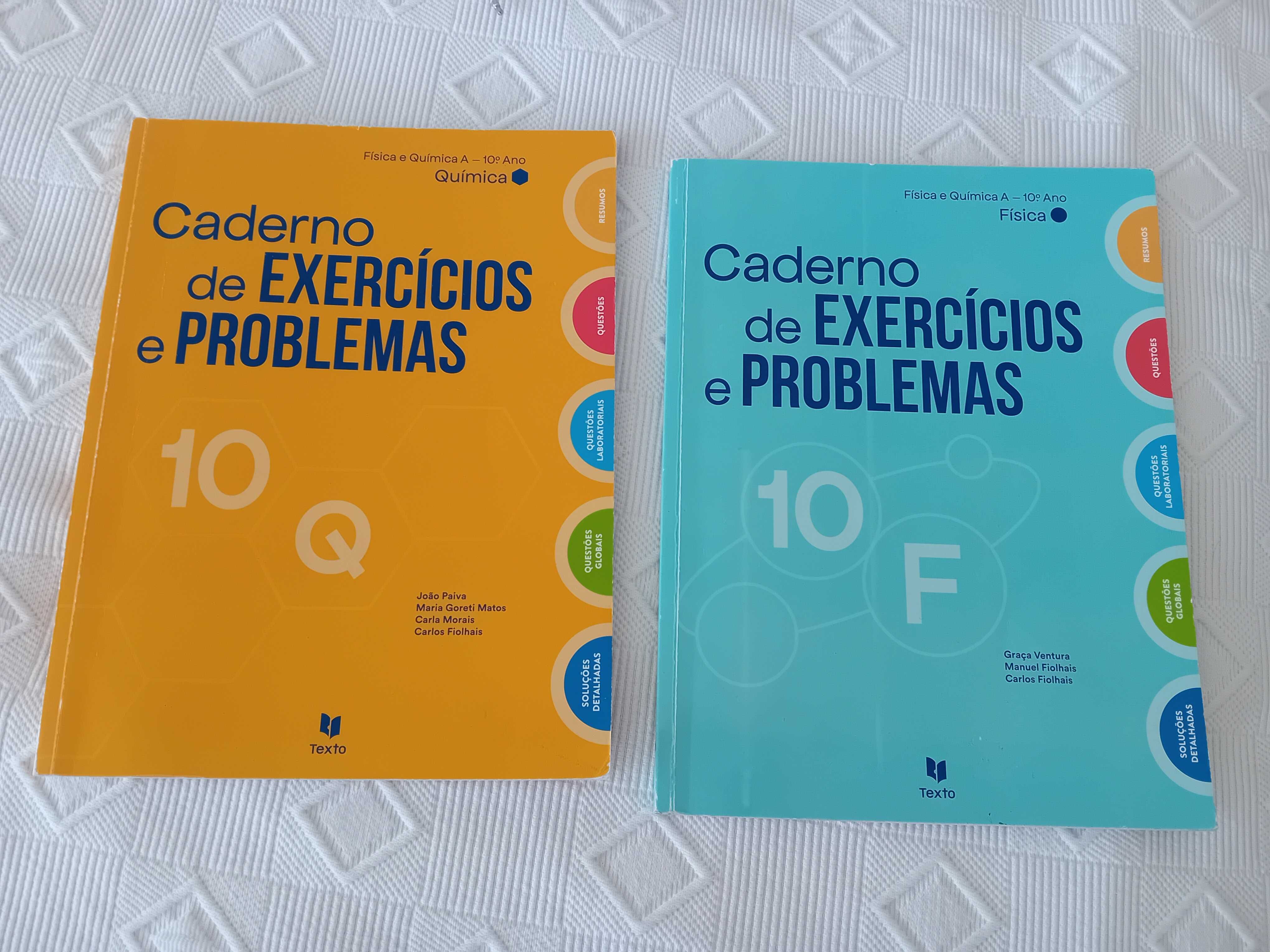 Manuais e livros de fichas 10° e 11° ano
