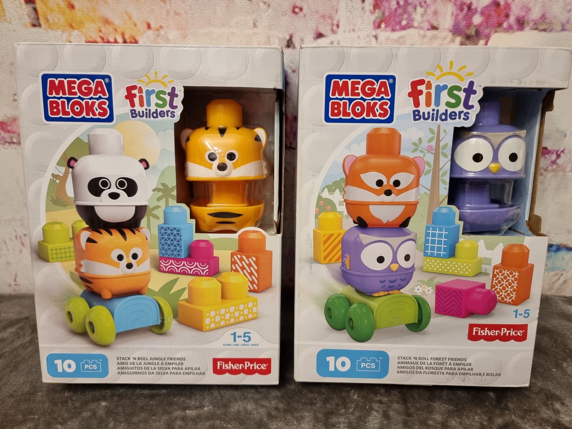 Klocki Mega Bloks przyjaciele lasu i zwierzęta z dżungli Dzień dziecka