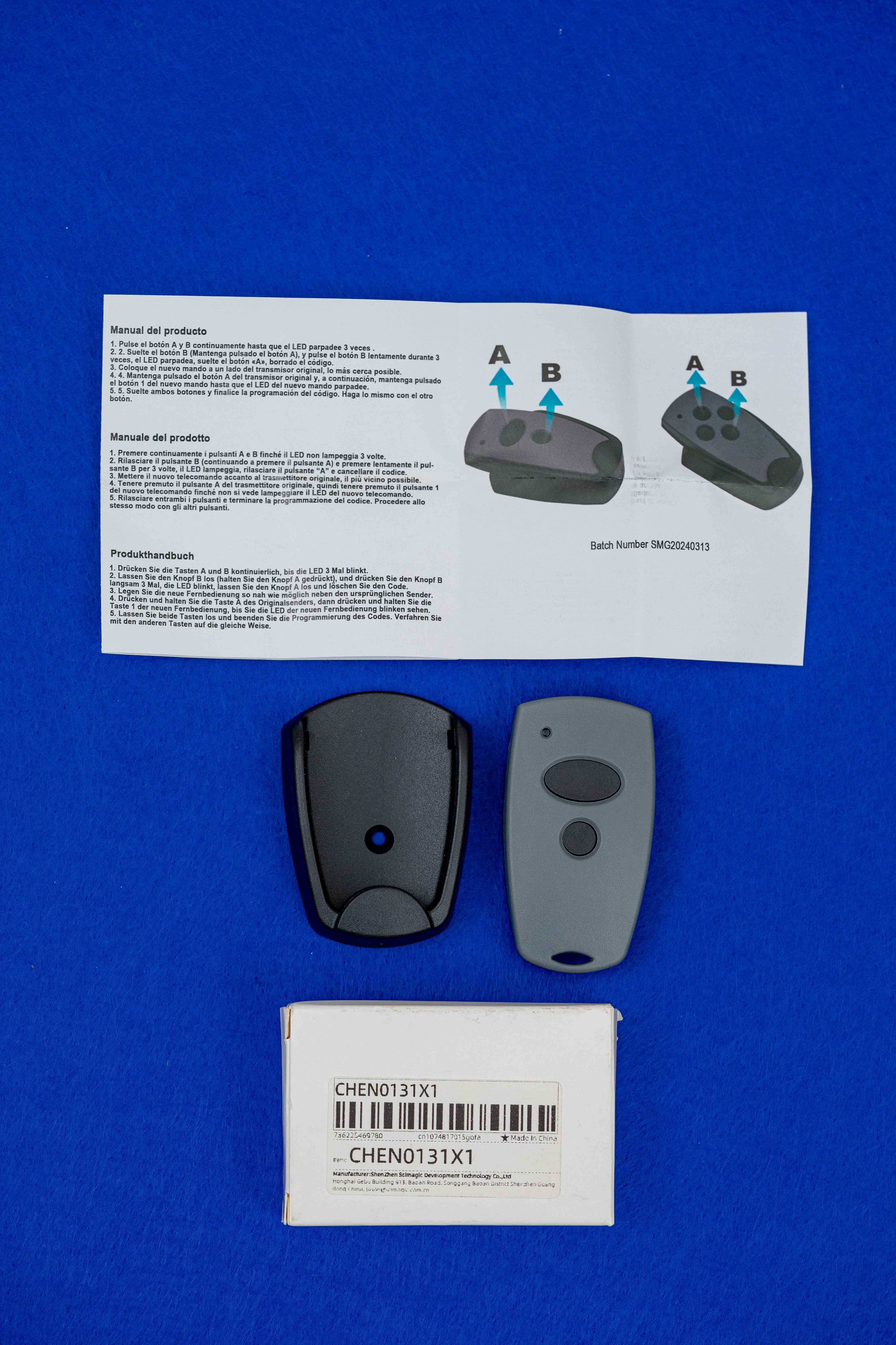 Comando de garagem Marantec 868Mhz
Novo na embalagem
Inclui bateria.