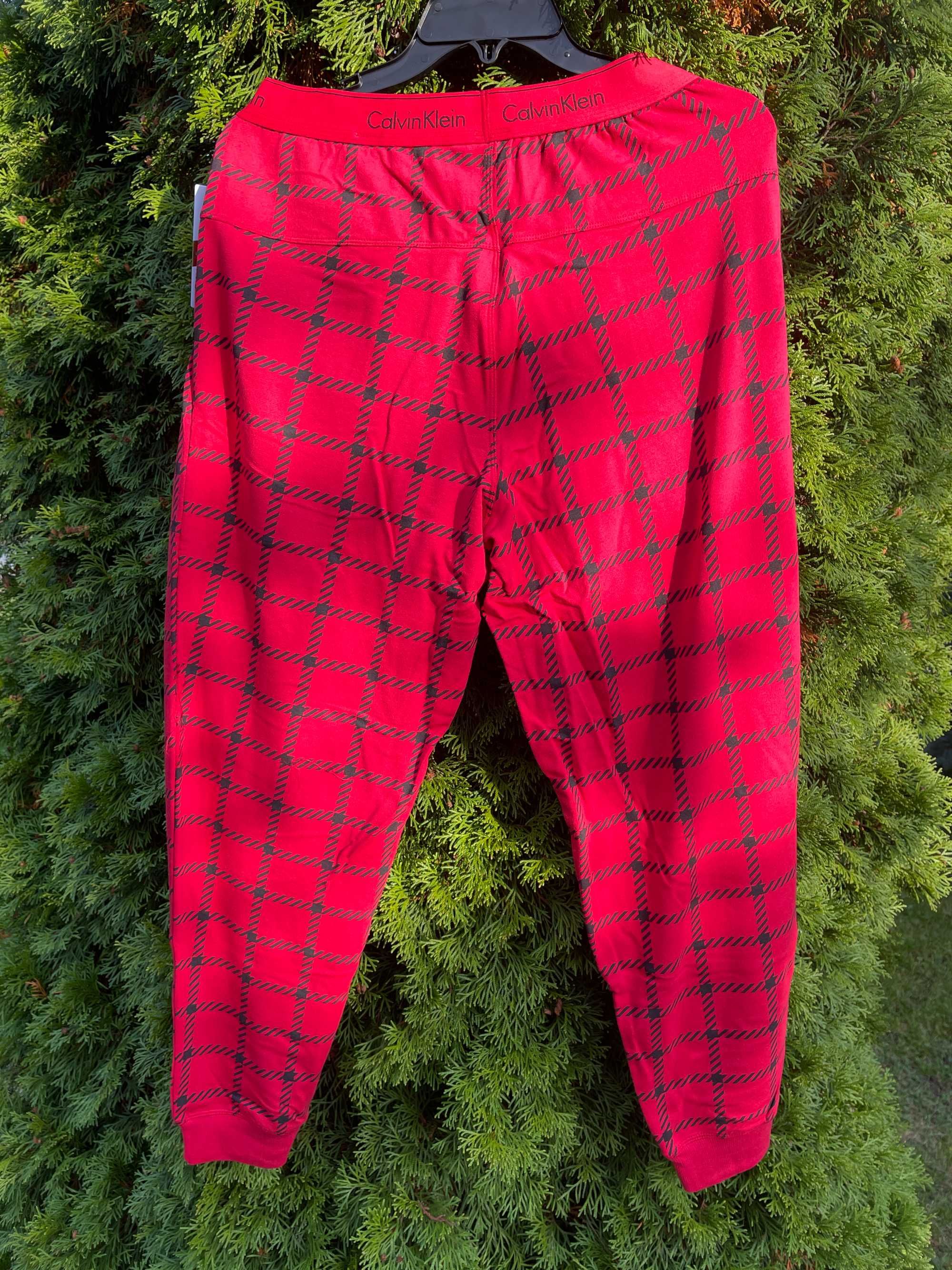 Женские штаны джоггеры calvin klein (ck red joggers) c америки m,l