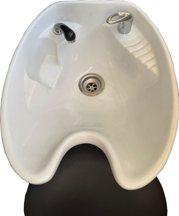 Rampa para lavagem capilar, usada, ideal para salões e barbearias