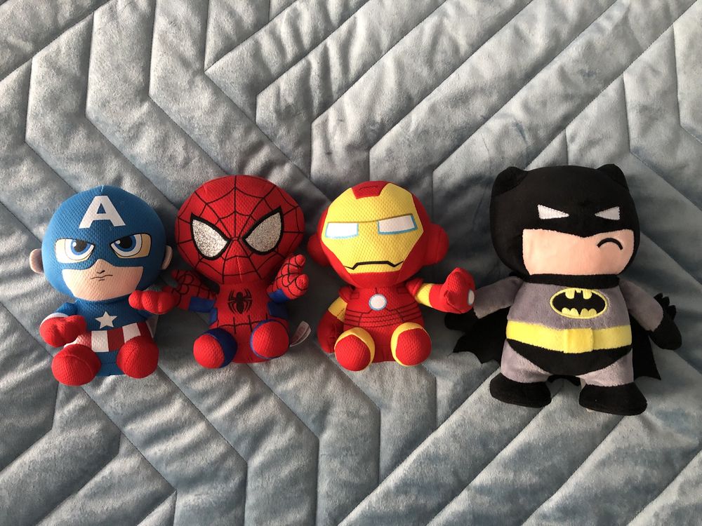 Maskotki Avengers, Batman, Spiderman, Iron Man, Kapitan Ameryka