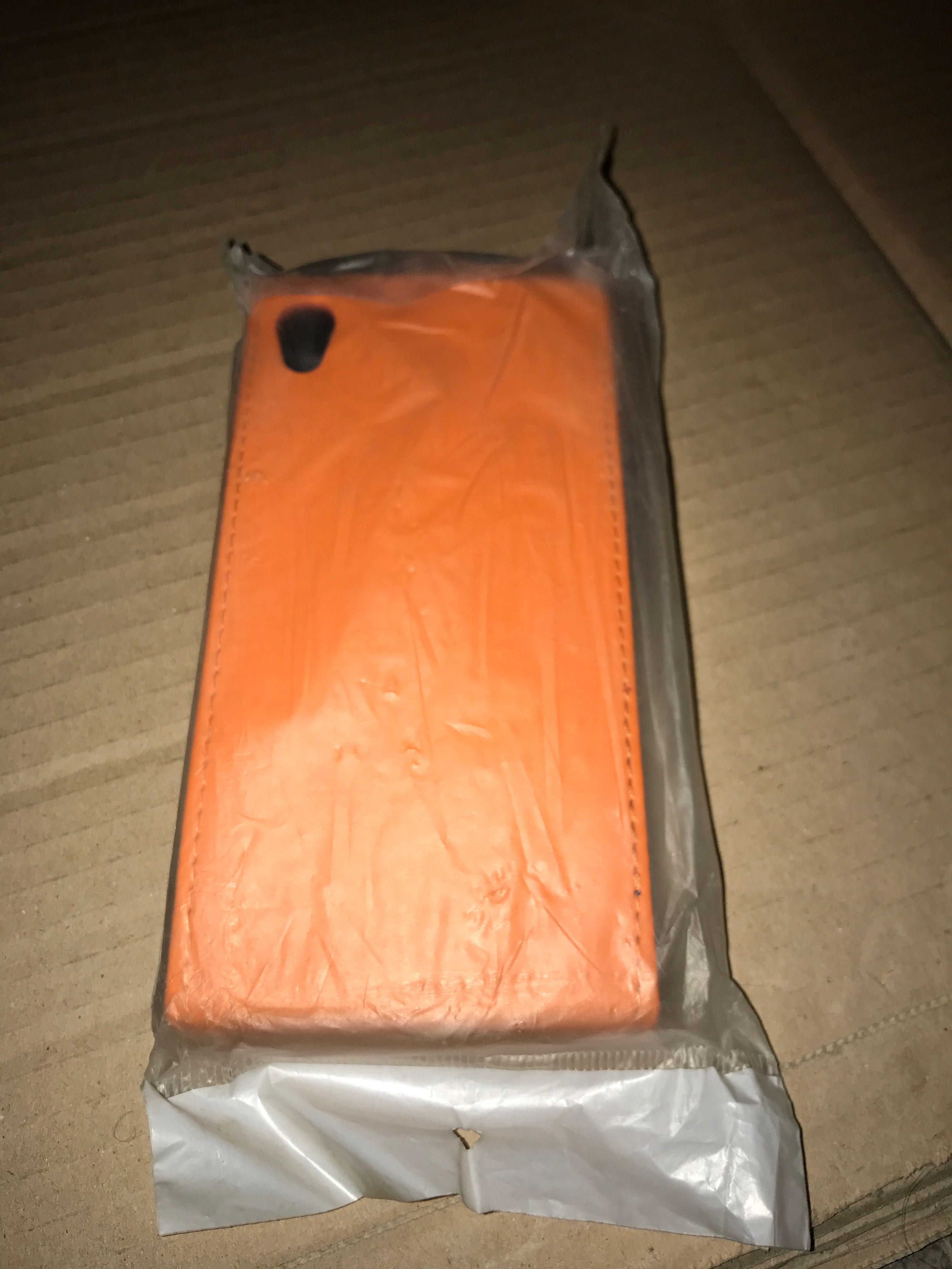 Sony Xperia Z2 etui pomarańczowe flipp