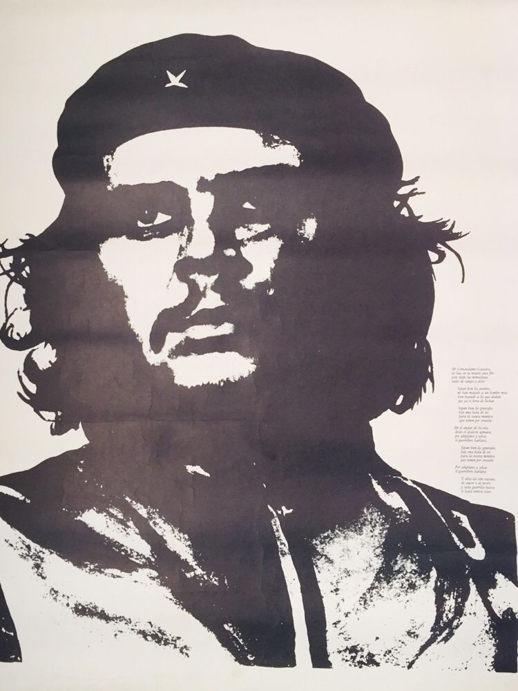 Cartaz Político Che Guevara Original Anos 70.