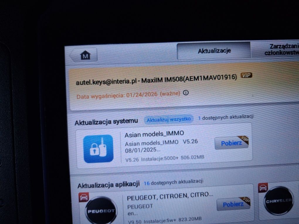 AUTEL IM508 + Programator XP400 Pro + Xhorse key tool .Diagn. kodowani