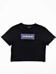 Napapijri czarna koszulka t-shirt M logo