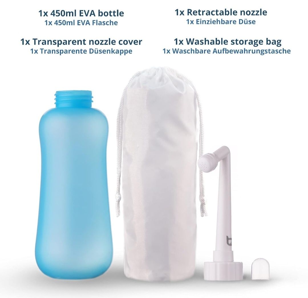 T2 Butelka przenośna bidetowa