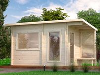 Sauna ogrodowa prostokątna, świerk skandynawski
