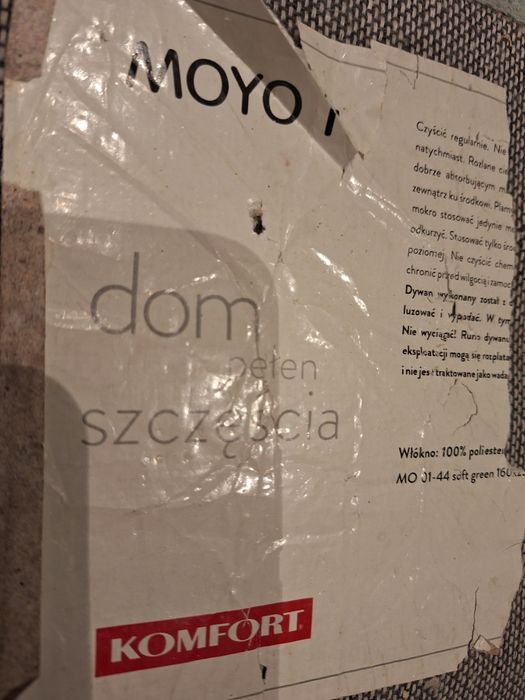 Dywan Komfort z wlosem miętowy